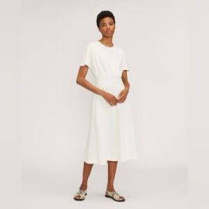 NWOT Everlane The Organic Cotton Waisted Dress M Canvas